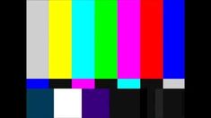 an old tv with no signal on it's color bars are shown in this image