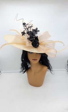 Beige (Natural) classic Kentucky derby and wedding fascinator. Vintage look and a classy finish.  Great way to compliment your wedding,  bridal shower,  rehearsal dinner, cocktail party, or church outfits.  - Fast Shipping - Rare find -Discount for group purchase. Reach out and let's know how I can help They come in other colors Magenta Color--  https://www.etsy.com/HatsandPearls/listing/762039958/magentafuschia-fascinator-wedding-hat?utm_source=Copy&utm_medium=ListingManager&utm_campaign=Share&utm_term=so.lmsm&share_time=1582422089720 Pale Pink Color-  https://www.etsy.com/HatsandPearls/listing/786534191/pale-pink-fascinator-hat-wedding-hat?utm_source=Copy&utm_medium=ListingManager&utm_campaign=Share&utm_term=so.lmsm&share_time=1594758356146 Elegant Beige Top Hat For Party, Elegant Beige Mini Hats For Church, Elegant Boater Hat For Royal Ascot And Formal Events, Elegant Boater Hat For Royal Ascot And Formal Occasions, Elegant High Crown Boater Hat For Formal Events, Elegant Boater Hat For Royal Ascot, Elegant Gold Top Hat For Church, Elegant Gold Top Hat With Wide Brim, Elegant Gold Top Hat For Formal Occasions