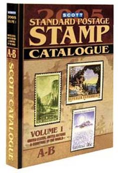 the standard postage stamp catalogue is shown