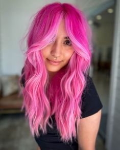 21 Boldest Vivid Hair Color Ideas You’ll Want To Copy Pink Vivid Hair Color, Vivid Hair Color Ideas, Alt Hairstyles, Hair Color Ideas Trending, Pink And Purple Hair, Dramatic Hair Colors, Pink Hair Ideas, Bright Pink Hair