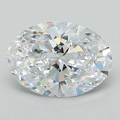 an oval cut diamond on a white background