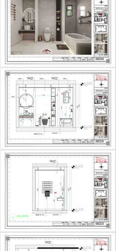 some diagrams showing the different parts of a house