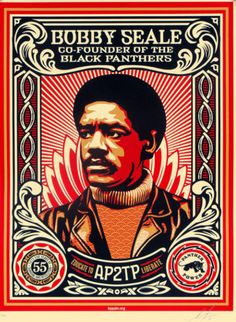 Educate to Liberate Silkscreen Print by Shepard Fairey- OBEY Shepard Fairy, Shepard Fairey Art, Bobby Seale, Shepard Fairey Obey, 70s Retro Style, Black Panther Party, Black Panthers, Shepard Fairey, Smashing Pumpkins