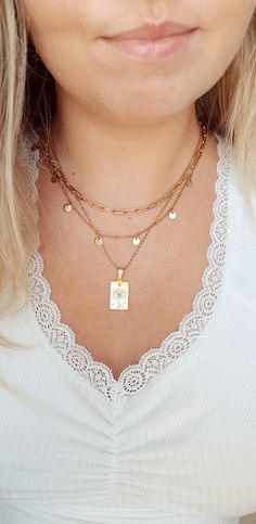 Gold jewelry, gold, aesthetic, silver jewelry, aesthetic, inspo, summer aesthetic, summer trends 2022, trending, fashion style, Stacked jewelry, White Hypoallergenic Spiritual Necklace, Spiritual White Hypoallergenic Necklace, White Layered Necklace With Adjustable Chain For Gift, White Layered Necklace With Adjustable Chain As Gift, Bohemian Hypoallergenic Necklace For Gift, Bohemian Hypoallergenic Necklace Gift, Hypoallergenic Bohemian Necklace Gift, Trendy White Layered Necklace As Gift, Trendy White Layered Necklace For Gift