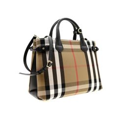 Rare 100% Authentic Burberry Tote Crafted In House Check Canvas With Gold-Tone Metal Hardware, Fully-Lined Cotton Interior And Leather Side Panels. This Burberry Tote Features Two Main Open Compartments With A Middle Zip Compartment, Two Interior Pouch Pockets, An Interior Zip Pocket And An Adjustable Leather Shoulder Strap. Measurements: 13'' Long, 10" High, 6'' Wide Size: Medium Material: Canvas / Leather Side Panels Color: Black Gold Hardware Comes With Crossbody Strap, Tags, And Dust Bag. Co Burberry Purse, Burberry Tote, Leather Belt Bag, Ladies Handbags, Burberry Handbags, Leather Hobo Bag, Satchel Purse, Canvas Shoulder Bag, Small Handbags