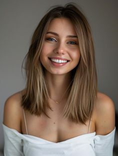 Best Haircuts for Straight Hair: Styles for Every Face Shape and Occasion Fall Haircut Straight Hair, Straight Brown Hair Styles, Mom Chop Hair Straight, Cute Teen Haircuts Medium, Round Face Haircuts Straight, Medium Hair Styles Straight, Short Haircuts For Women With Straight Hair, Shoulder Length Hair Dirty Blonde, Medium Blonde Haircut