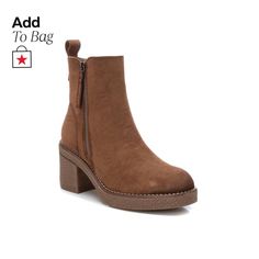 in stock Casual Camel Boots For Fall, Suede Booties, Camel, In Store, Buy Online, Free Shipping