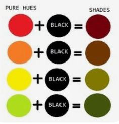 an image of different colors in the same color scheme for black, red, and green