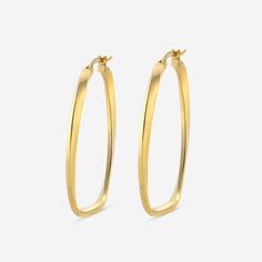 Self Twist Rectangle Hoop Earrings 14K Yellow Gold Rectangle Hoop Earrings, Sparkly Jewelry, Earrings Gold, Tablescapes, Jewelry Pieces, Gold Earrings, Jewelry Watches, Hoop Earrings, Twist