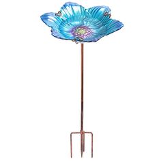 PRICES MAY VARY. Outdoor bird bath is designed with handmade glass with beautiful blue pattern, and metal stake base is upgraded to four-pronged bottom, which greatly increases the stability of birdbath Garden bird bath holding some water of feeder, it can help to attracting birds to rest, eat some feeder or bathe, being a natural addition to your yard and a nice outdoor garden decoration Glass bird bath can resists rain, water, and other weather, be suitable for outside use, you can put it in g Birdbath Garden, Bird Bath Bowl, Glass Bird Bath, Bird Bath Garden, Bird Baths, Lawn Decor, Bird Garden, Glass Birds, Bird Feeder