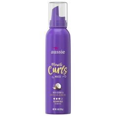 Pack of 3 for the UPC: 381519186899 Product Description CURL, YOU GOT THIS. Whip your coils into shape with Aussie Miracle Curls Mousse. Infused with coconut and Australian jojoba oil, this silicone-free mousse is created just for the curly-haired who need some frizz control, along with an added boost of volume and curl-definition. Simply pump into your palm, rub hands together and scrunch through wet hair. Focus on the roots for even more lift. Air dry or blow dry with a diffuser and let the go Mouse For Curly Hair, Aussie Miracle Curls, Curly Hair Mousse, Curl Mousse, Styling Mousse, Curl Definition, Hands Together, Hair Mousse, Soft Waves