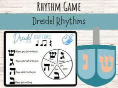 an image of a board game with the words dreiel rhythms