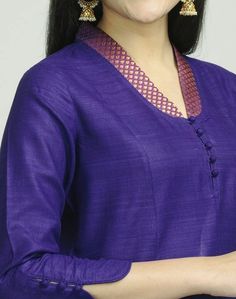 Cotton Kurties, Churidar Neck Designs, Neck Designs For Suits, Simple Kurti Designs