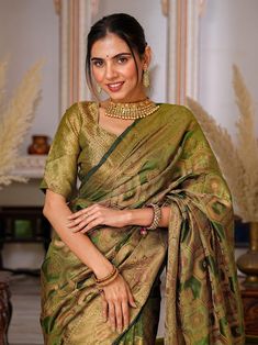 Wedding wear green saree blouse for women, designer pure organza saree with fancy tassels, Indian ethnic saree for function, reception saree Saree Details:  Saree Color: Green Saree Length: 5.5 Meter Saree Fabric: Pure Organza  Saree Work : rich pallu with tassels Blouse Details : Blouse Color: Matching. Blouse Length: 0.8meter Blouse Fabric: Pure Organza  Blouse Work :  Brocade Blouse Blouse wear by model is just for modeling purpose only, Actual blouse may vary. For More Collection Visit : htt Green Blouse With Sheer Dupatta For Wedding, Green Wedding Blouse With Sheer Dupatta, Semi-stitched Green Blouse Piece With Sheer Dupatta, Green Tissue Silk Blouse With Dupatta, Green Tissue Silk Blouse Piece For Navratri, Navratri Green Tissue Silk Blouse Piece, Green Blouse With Sheer Dupatta For Navratri, Green Dola Silk Pre-draped Saree For Diwali, Designer Green Tissue Silk Blouse Piece