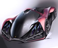 a futuristic looking car is shown in this image