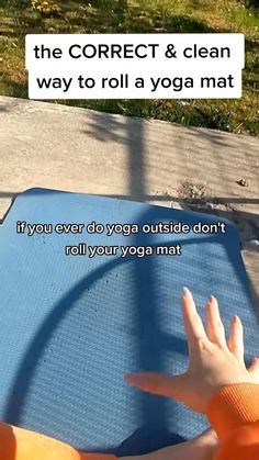 how to roll your yoga mat so it stays cleantheselfhelpplanner yogamat Clean Yoga Mat, Travel Yoga Mat, How To Do Yoga, Personal Development, Yoga, Travel