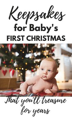 a baby's first christmas card with the words keeps for baby's first christmas