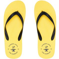 Men's Flip-flops Beach Thong Sandals By Hammer Anvil MSRP $24.50 Our comfortable and stylish beach flip-flops will be your favorite casual sandals this summer! Product Features Manmade Materials Casual summer sandals Soft and flexible 5/8" sole Soft rubber thong strap Lightly textured footbed and treaded outsole to prevent slippage Available in solid colors or beach scenery prints 'Beach' features a sunny seashore beach image with green thong straps to complement the blue green ocean waves 'Pier Summer Beach Sandals, Slip-resistant, Summer Slip-resistant Open Toe Flip Flops, Slip-resistant Flip Flops For Summer, Summer Outdoor Slip-resistant Slippers, Slip-resistant Flip Flops For Summer Swimming, Summer Slip-resistant Flip Flops For Swimming, Comfortable Yellow Flip Flops For Beach, Comfortable Yellow Flip Flops For Summer, Comfortable Yellow Summer Flip Flops