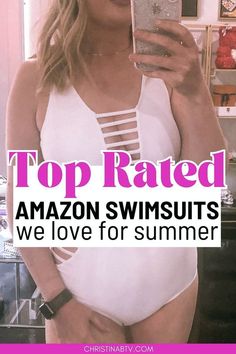 Dive into summer with our collection of trendy and cute swimsuits that you won't believe are from Amazon. From fun one-piece swimsuits to stylish bathing suits, we've got the best swimsuits for your next beach adventure. Trendy Bathing Suits, Stylish Bathing Suits, Fun One Piece Swimsuit, Swimsuit Trends, Best Swimsuits, Cute Swimsuits