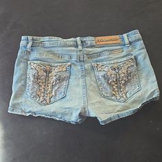 Never Worn Before, Just Too Small, But They Are Literally Everything, The Cutest Jean Shorts Ever And The Jean Material Itself Feels So Comfortable . They Are A Xl So If Your About A Medium With A Larger Bottom Section These Guys Are Going To Fit U Like A Flippin Glove! Y2k Jean Shorts With Built-in Shorts For Summer, Cheap Jean Shorts With Short Inseam And Built-in Shorts, Light Wash Cutoff Jean Shorts With Built-in Shorts, Jean Material, Medium Wash Five-pocket Jean Shorts, Levi's Short Bottoms With Built-in Shorts, Jeans Material, Cute Jeans, Jean Shorts