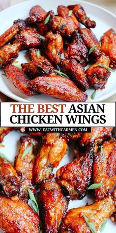 Satisfy your cravings with Easy Sticky Asian Style Chicken Wings! These wings are a breeze to make, whether you're using an air fryer or baking them in the oven. Enjoy the crispy goodness of air fried chicken or baked chicken wings, coated in a delectable chicken wing sauce that's sweet, tangy, and sticky. Perfect for a quick snack or appetizer, these asian chicken wings are sure to become a favorite among easy chicken wings recipes. Asian Chicken Wing Recipes, Chicken Wings Sides, Air Fryer Asian Chicken, Wings Sides, Chinese Fried Chicken Wings, Wings Marinade, Crockpot Asian, Wings Grilled, Asian Style Chicken