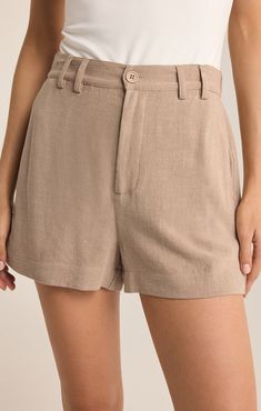 Micah Linen Short Neutral Linen Shorts For Spring, Chic Linen Shorts For Spring, Chic Linen Shorts With Relaxed Fit, Beige Linen Shorts For Work, Chic Shorts With Rolled Hem, Chic Neutral Shorts For Day Out, Neutral Linen Shorts For Summer, Chic Linen Shorts For Day Out, Relaxed Linen Short Bottoms