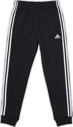 Adidas Three Stripes Sweatpants For Loungewear, Adidas Cotton Bottoms For Winter, Adidas Three Stripes Pants For Loungewear, Adidas Loungewear Pants With Three Stripes, Adidas Sportswear Pants For Loungewear, Adidas Winter Streetwear Bottoms, Black Adidas Sweatpants For Loungewear, Black Adidas Activewear For Loungewear, Adidas Black Bottoms For Loungewear