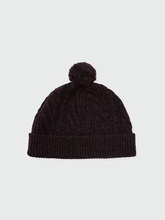 Editor's NoteSophisticated leather bag can be matched for various stylings.- This is a bell beanie made of 100% merino wool- Can be worn as a set with a collar knit made from the same yarn- Soft and warm to wear- Daily point itemMeasurements(in.)- Length: 28.35 in.- Width: 10.24 in. Composition & Care- 100% Merino Wool- Avoid direct moisture and heat- Wipe moisture with a dry cloth- Keep in a dust bagDesigner- by EENK Classic Burgundy Hats For Winter, Classic Burgundy Winter Hat, Casual Merino Wool Hat For Fall, Adjustable Brown Beanie For Fall, Brown Classic Beanie For Winter, Brown Winter Hat For Everyday Use, Brown Winter Hat For Everyday, Brown Beanie Cap For Fall, Winter Brown Bonnet With Curved Brim