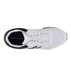 Leather / Mesh Textile upper, Lace up closure for secure fit, Round toe, EVA footbed, EVA outsole | Women's Tommy Hilfiger Liams Fashion Sneakers in White Size 9.5 Tommy Hilfiger Casual Sneakers For Sports, Tommy Hilfiger Casual Sports Sneakers, Tommy Hilfiger Sneakers With Cushioned Footbed For Sports, White Tommy Hilfiger Sneakers With Cushioned Footbed, Tommy Hilfiger White Sneakers With Cushioned Footbed, Tommy Hilfiger White Cushioned Sneakers, Tommy Hilfiger Sporty High-top Sneakers, Tommy Hilfiger High-top Sporty Sneakers, Tommy Hilfiger Synthetic Sneakers For Sports