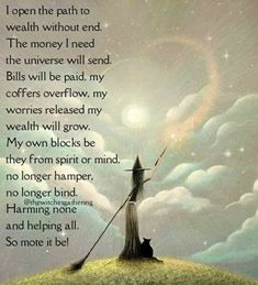 Wealth Spell, Misty Dawn, Witchcraft Spells For Beginners, Good Luck Spells, Spells For Beginners, Witch Quotes, Luck Spells