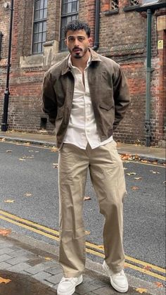 Clean Man Outfit, Shirt And Jacket Outfits Men, Winter Outfit Ideas For Men, Casual Summer Outfits Men Street Style, Brown Outfit Ideas Men, 2024 Men Fashion, Sandwich Method Outfit Men, Winter Boys Outfits, Outfit Inspo Men Casual