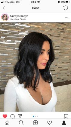 Peekaboo Colors, Hair Color For Dark Hair, Color For Dark Hair, Black Hair Haircuts, Shoulder Length Haircut, Shoulder Length Black Hair, Medium Black Hair, Black Hair Cuts, Short Dark Hair