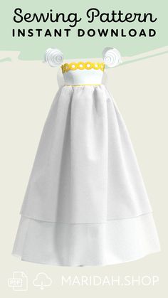 Sailor Moon's Princess Serenity Cosplay Dress Pattern Anime Princess Dress, Cosplay Patterns, Sailor Moon Dress, Princess Dress Patterns, Detached Sleeves, Moon Cosplay, Unique Wedding Dress, Moon Dress, Sailor Moon Cosplay