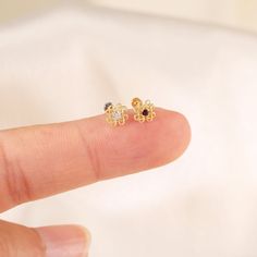 Metal: 14K solid gold, Not Plated or Gold Filled Available Gold color: Yellow gold  Stone: Garnet/Moissanite Thickness: 0.82mm (20G) , 1.0mm (18G), 1.2mm (16G) Stamp: 14K on top or 14K gold back, no stamp on titanium back, ★Sold as single piece ★Threadless Push Pin (Flat Back) ★ We have two different materials of Push back for you choose: ● One is 14K solid gold with length : 6mm(standard), 8mm, 10mm (long)  ● Another is implanted grade titanium push back in size 5mm(short) 6mm 8mm and 10mm(long Dainty Yellow Gold Piercings With Cubic Zirconia, Dainty Yellow Gold Cubic Zirconia Piercings, Gold Dainty Cubic Zirconia Cartilage Earrings, Dainty Gold Cartilage Earrings With Cubic Zirconia, Fine Jewelry Cartilage Earrings As Gift, Dainty Gold Piercings With Birthstone, Delicate Gold Cubic Zirconia Cartilage Earrings, Dainty Gold Plated Cartilage Earrings, Dainty Gold Plated Pierced Cartilage Earrings