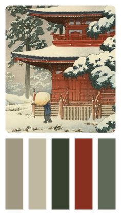 Japanese Colors, Japan Aesthetic, Diagram Architecture, Store Design Interior, Color Palette Design, Color Inspo, Japan Art, Color Pallets, Color Theory