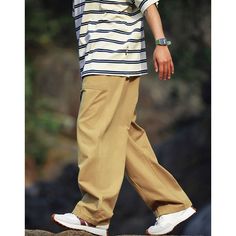 Men’s Loose Wide-Leg Cargo Pants Material: 100% Cotton Size: S, M, L, XL, 2XL Color: White, Grey, Khaki Applicable Season: Spring, Summer Mens Bottom, Cargo Pants, Season Spring, Wide Leg, Color White, Spring Summer, Grey, Pants, White