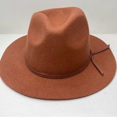 House Of Harlow 1960 Festival Fedora Brown Wool Hat Os Classic Fedora For Beach In Fall, Classic Beach Fedora For Fall, Classic Brown Bucket Hat, Classic Brown Felt Hat For Spring, Brown Flat Brim Fedora For Fall, Chic Brown Hat For Fall, Chic Brown Fall Hat, Chic Brown Fedora With Curved Brim, Casual Fedora With Curved Brim For Fall