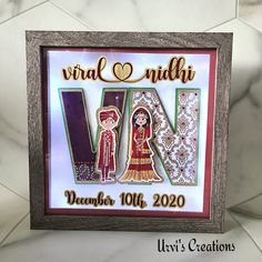 engagement gifts for bride indian ideas Couple Frame, Bride Indian, Gifts For Bride, Indian Wedding Couple, Wedding Types, Frame Gift, 3d Letters, Framed Gifts