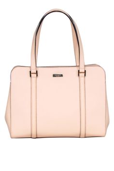 Current Boutique-Kate Spade - Peach Pink Textured Leather Miles Carryall Satchel Big Purse, French Girl Chic, Peachy Keen, Classic Wardrobe Staples, Kate Spade Accessories, Kate Spade Purse, Sunday Brunch, Gorgeous Bags, Peach Pink