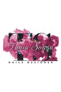 the logo for nail designer, tania sossova nailsdesigner on a white background