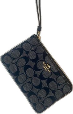 Bags Coach, Wallet Wristlet, Coach Wallet, Small Wallet, Coach Bags, Clutches, Color Blue, Navy Blue, Packaging