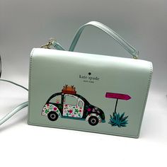 This Kate Spade “Out Of Office” Crossbody Is In Brand New Condition. Purchased To Take On Vacation To Puerto Rico Then Forgot To Pack It. Features 6 Cars Slots, A Zippered Interior Pouch, An Exterior Slot, And Detachable Crossbody Strap. Please See All Photos. Size Approx Shoulder Drop 24” 7 1/4” L 5” H 1 1/5” W Bags Kate Spade, Out Of Office, On Vacation, Kate Spade Bag, Crossbody Strap, Puerto Rico, Slots, Kate Spade, Bag Lady