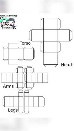 an origami box is shown with instructions to make the top and bottom part