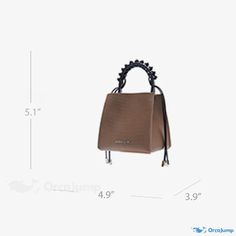 OrcaJump - Artistic Embossed Bag: An Exquisite Blend of Creativity and Elegance Square Bucket Bag With Detachable Handle, Square Bucket Bag With Detachable Handle As Gift, Brown Bucket Bag With Top Handle As Gift, Brown Evening Bag For Everyday Use, Brown Evening Bag With Handles For Everyday Use, Artistic Brown Bag For Gifts, Artistic Bags For Everyday Use, Artistic Brown Rectangular Shoulder Bag, Artistic Brown Bag For Everyday Use