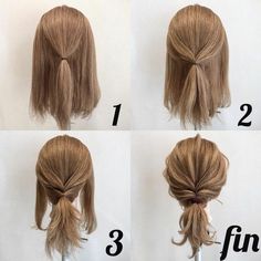 Cool Hair Designs, Hair Arrange, Men Hairstyles, Hair Tutorials Easy, Hair Stylies, Hair Up Styles, Short Hair Styles Easy, Braids For Short Hair, Braids Hairstyles