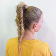 Get Ponytail Or Braid Images Check more at https://hairstyles.mboon.eu.org/2021/06/22/get-ponytail-or-braid-images/ Bridal Hair With Braids, Braided Ponytail Black Hair, Hair With Braids, Fishtail Ponytail, Messy Fishtail Braids, Fish Tail Side Braid, Hair Braid Designs, Fresh Hairstyles, Womenswear Shoes