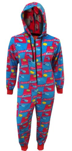 If you have a sweet tooth, these pajamas are for you! These plush union suit style pajamas for women are covered with the iconic Sweetarts logo a classic pink and blue background. These pajamas are hooded and have banded cuffs at the wrist and ankles. Junior Cut, consider sizing up. They will make you crave a sweet fix! Sweetarts Candy, Adult Footie Pajamas, Candy Plush, Pink And Blue Background, Hoodie Pajamas, College Apartments, Union Suit, Footie Pajamas, Pajamas For Women