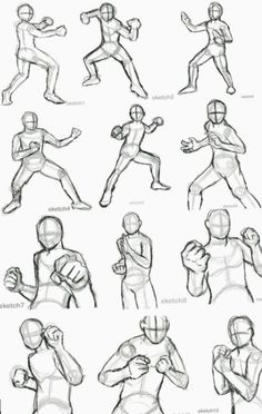 the different poses and positions of a football player