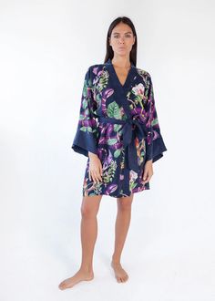 Mini Kimono Robe - sustainable vegan silk for the modern you – niLuu Luxury Textiles, Women Lifting, Silk Kimono Robe, Female Founders, Cruelty Free Brands, Silk Accessories, Womens Kimono, Drawing Inspo, Silk Kimono