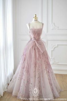 Gaun Tulle, Prom Dress Pink, Pink Evening Dress, A Line Evening Dress, Prom Dress Inspiration, فستان سهرة, Fairytale Dress, Pink Prom Dresses, Pink Tulle